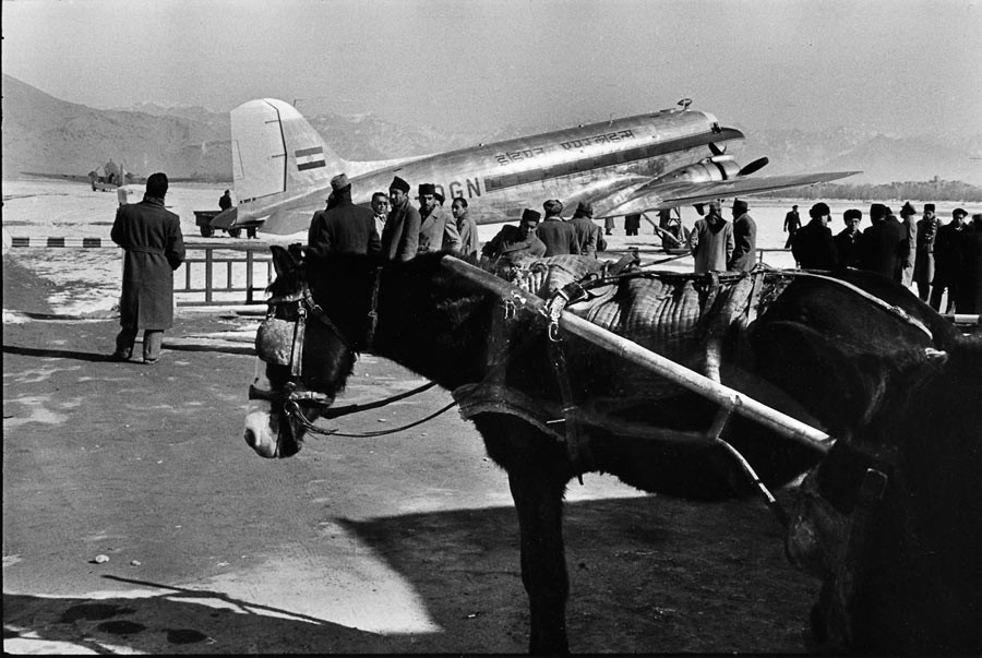 Kabul airport, Afghanistan, 1955