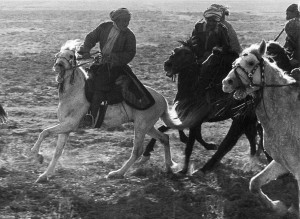 Jeu de bouzkachi, Afghanistan, 1955