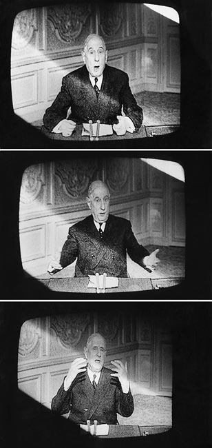 Charles de Gaulle s'exprime à la télévision, France, 1968