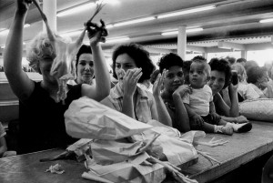 In a supermarket of Vedado neighborhood, Havana, the purchases can be made with rationing tickets, 1963