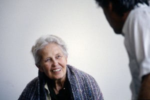 Dominique de Menil dans le musée The Menil Collection, Houston, 1991
