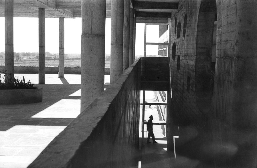 High Court, bâtiment conçu par Le Corbusier, Chandigarh, 1956