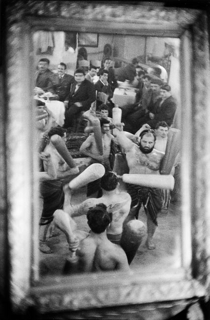 Lutteurs, Téhéran, 1955