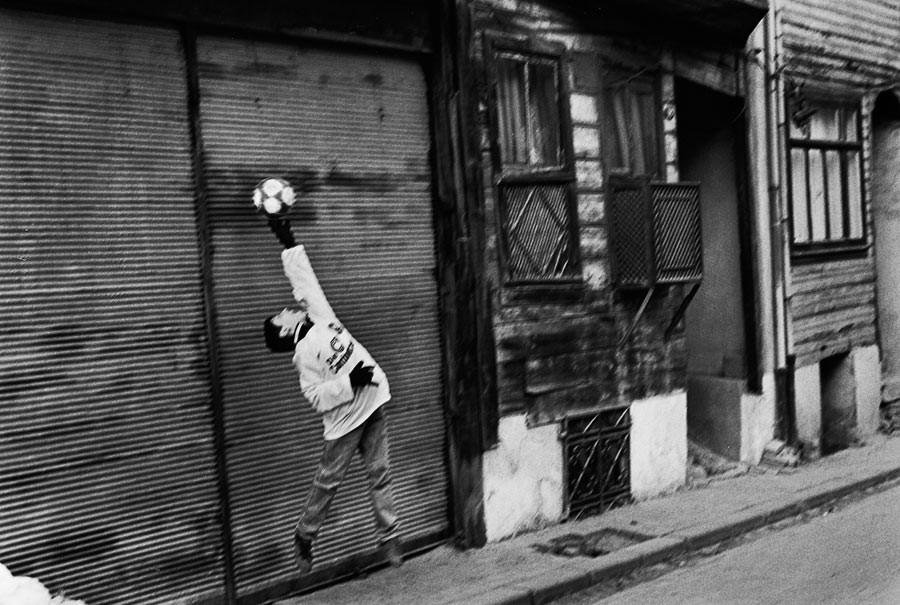 Soccer game in Istanbul streets, 1998