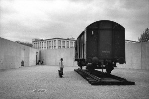 "Freight train", installation of Yoko Ono at MoMA PS1, Queens, New York, 2003
