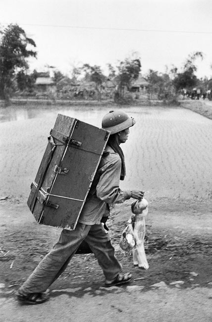 Soldier on the road, back from Saigon, 1976
