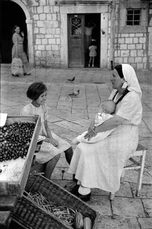 Scène de marché à Dubrovnik, 1953