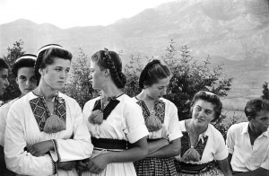 Young women in the croatian countryside, 1953